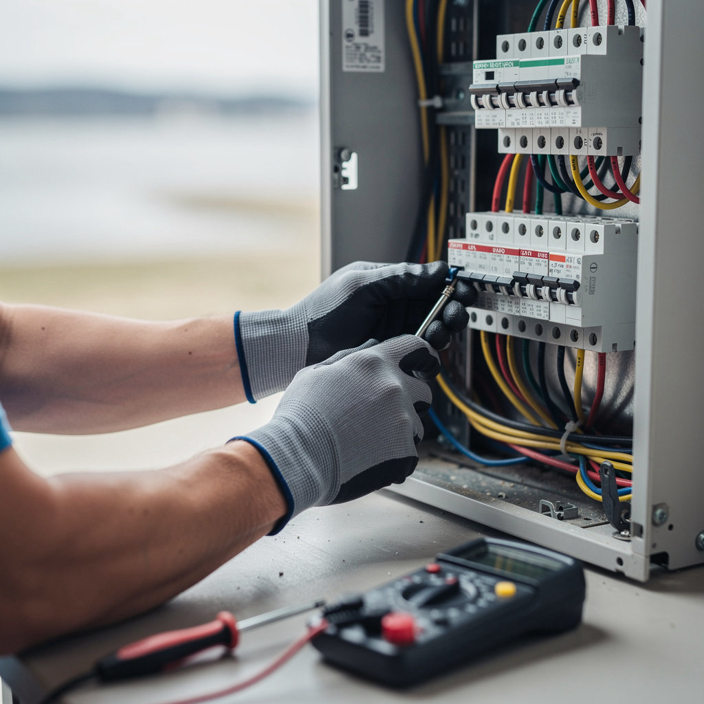 T C Electric licensed electrician performing professional electrical work in Baraga, MI